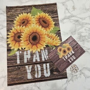 48 10x13” SUN FLOWER DESIGN POLYMAILERS & POSTAL CARDS 6×4 & Stickers